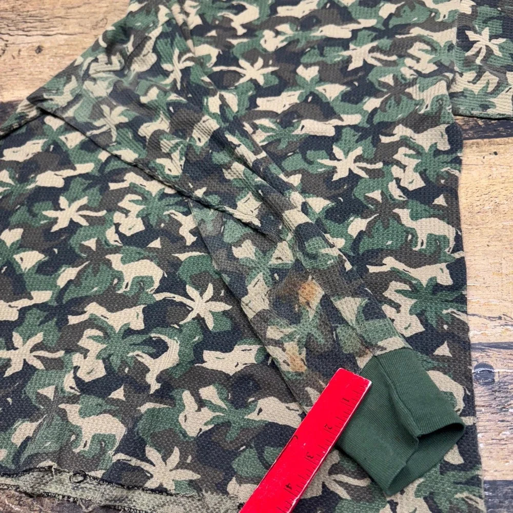 Camel Camo Thermal Shirt Long Sleeve Camels Graphic Print Distressed vintage‎